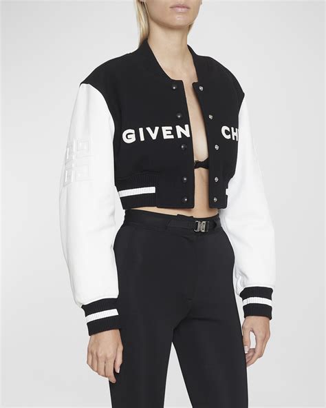 givenchy varsity|aka cropped varsity jacket.